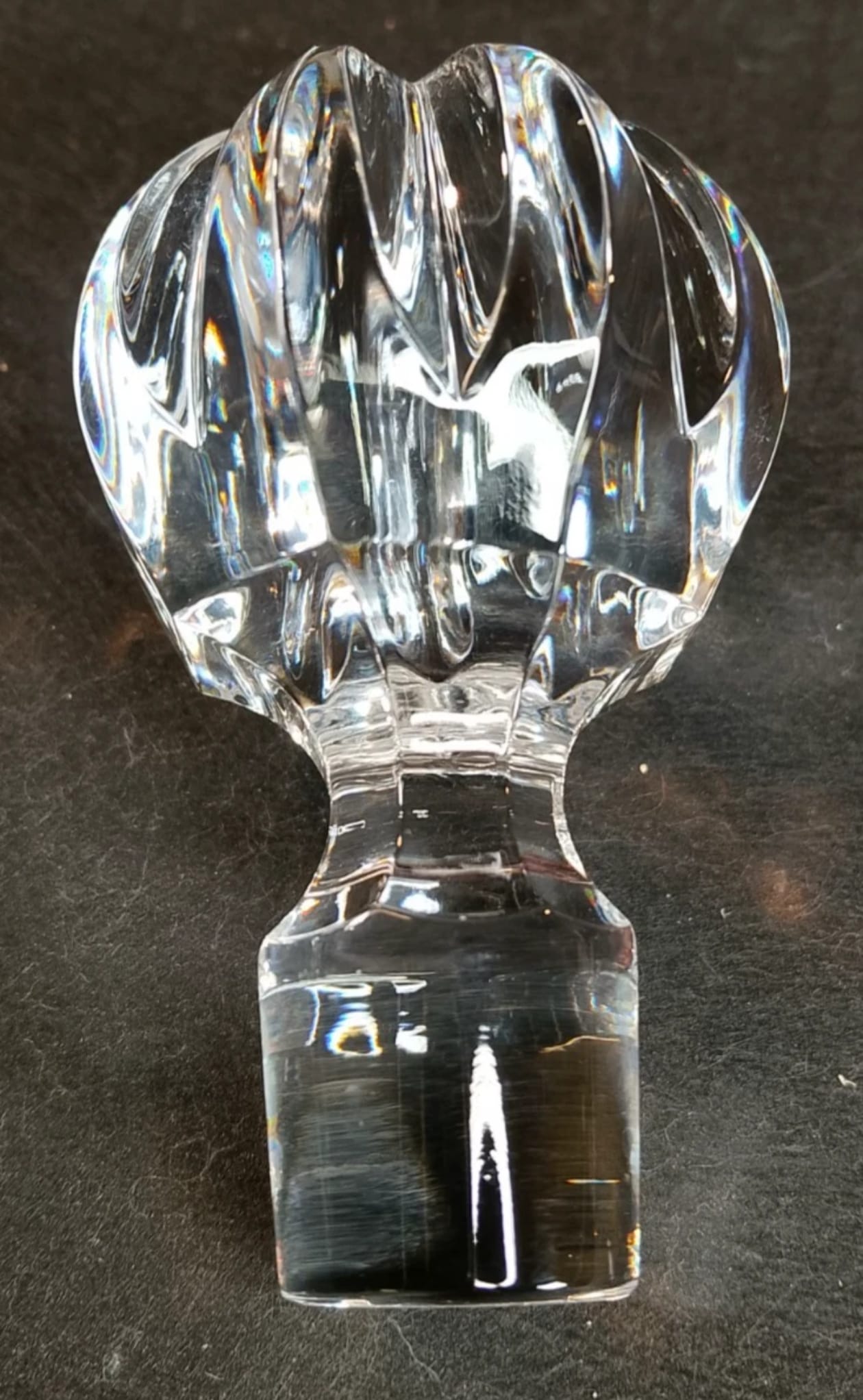 Marquis by Waterford Ships Decanter – Vintage Crystal 11" with Cut Ball Stopper