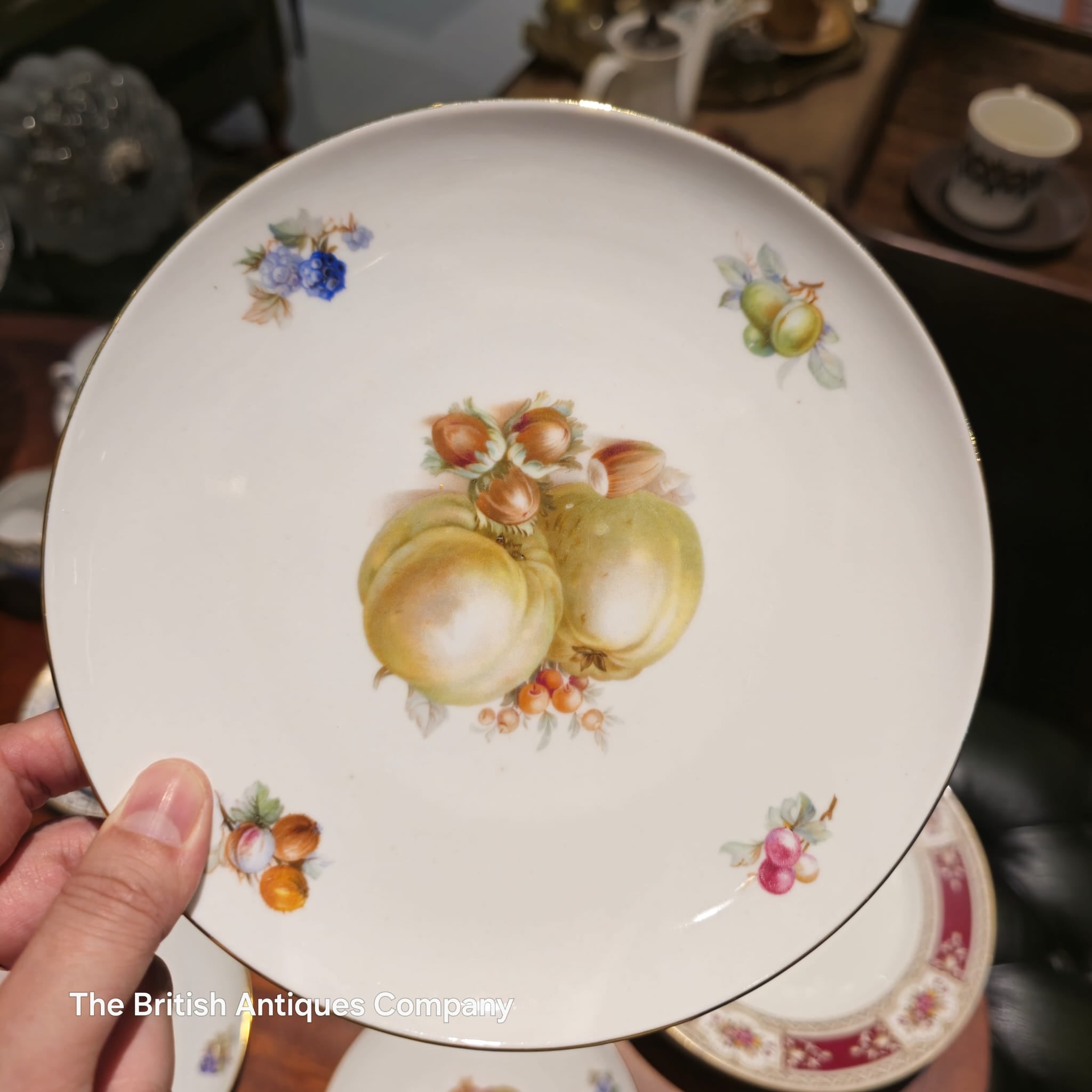Various German Foreign porcelain fruit plates