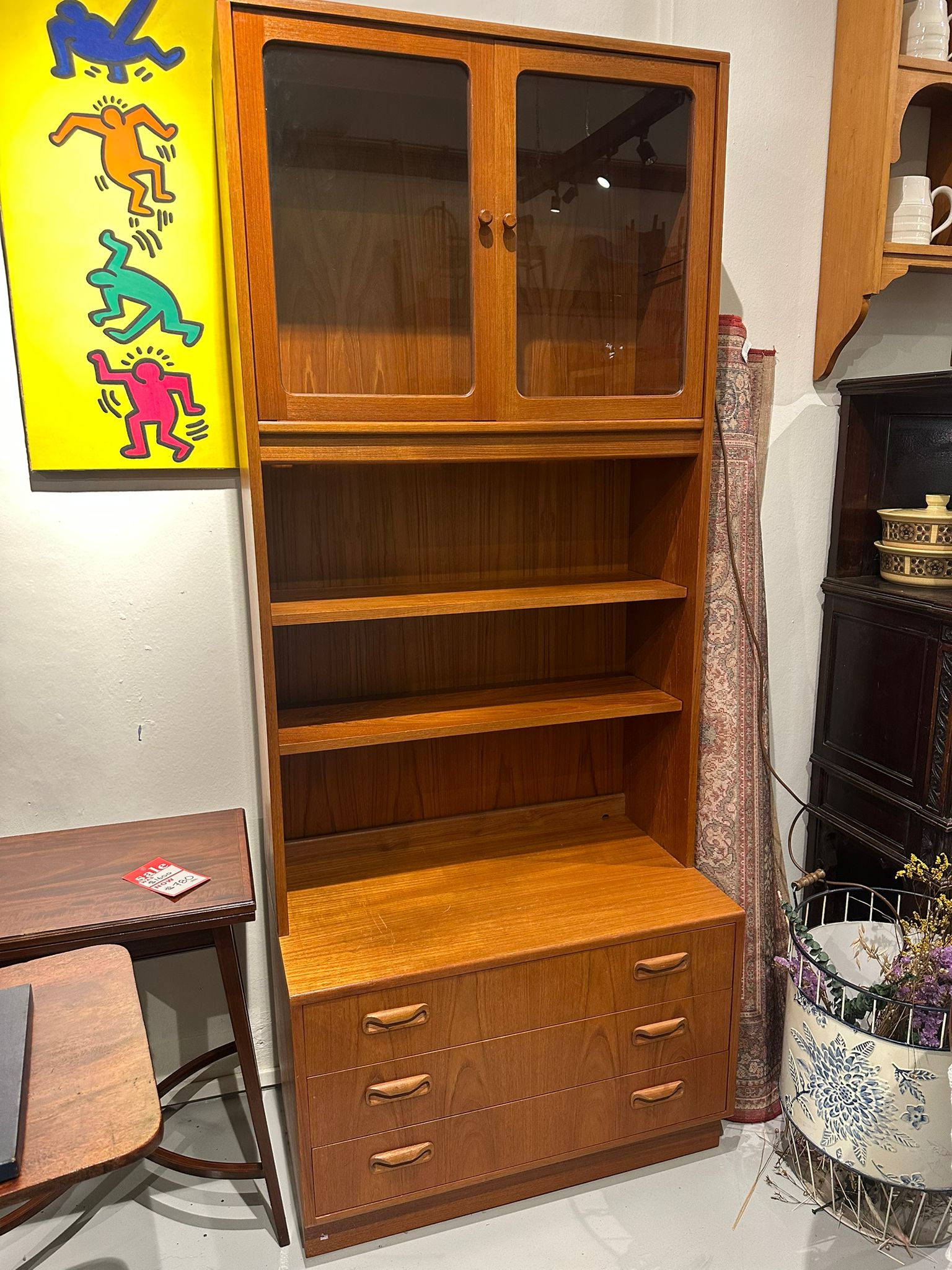 Mid-Century Modern Hutch by G-Plan - Highboy Sideboard