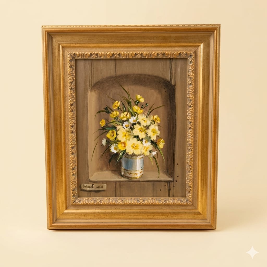 Deborah Jones - Yellow Floral Still Life Oil Painting