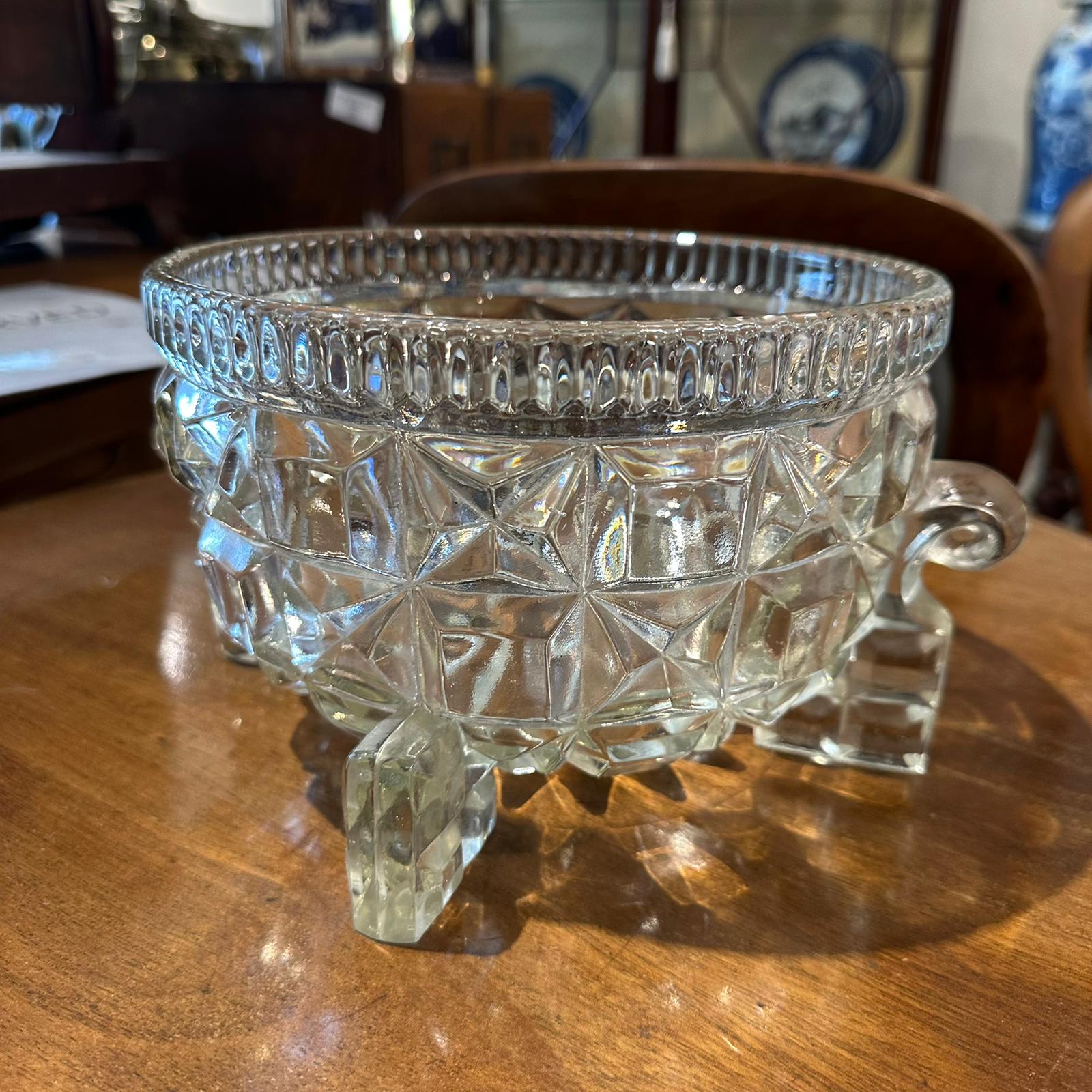 [New Arrival] Victorian Pressed Flint Glass Fruit Bowl