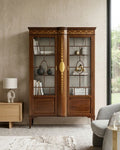 New Arrival-Edwardian Mahogany Inlaid Display Cabinet circa 1900