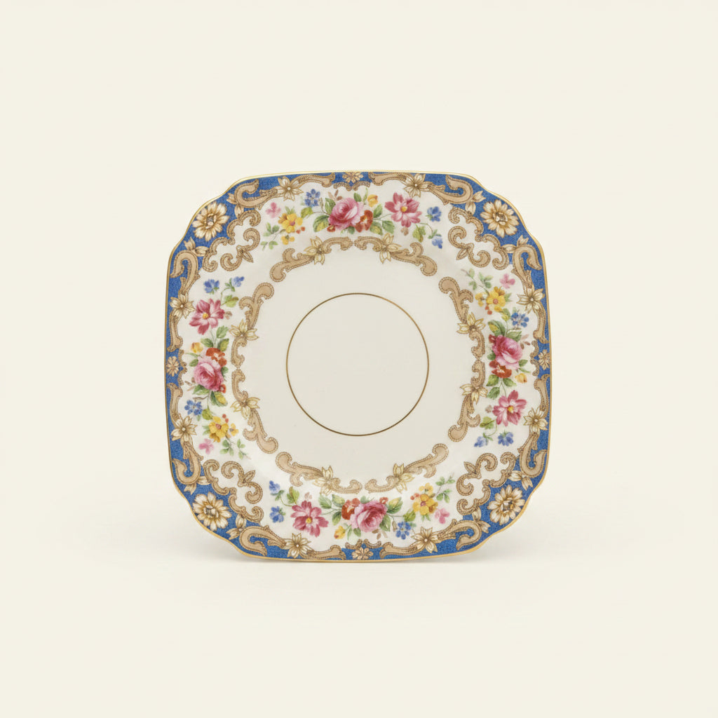 Old Royal Bone China with Vibrant Hand-painted Floral Bouquets Set