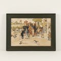 Victor Venner Antique Lithograph: "The Rapid" Stagecoach