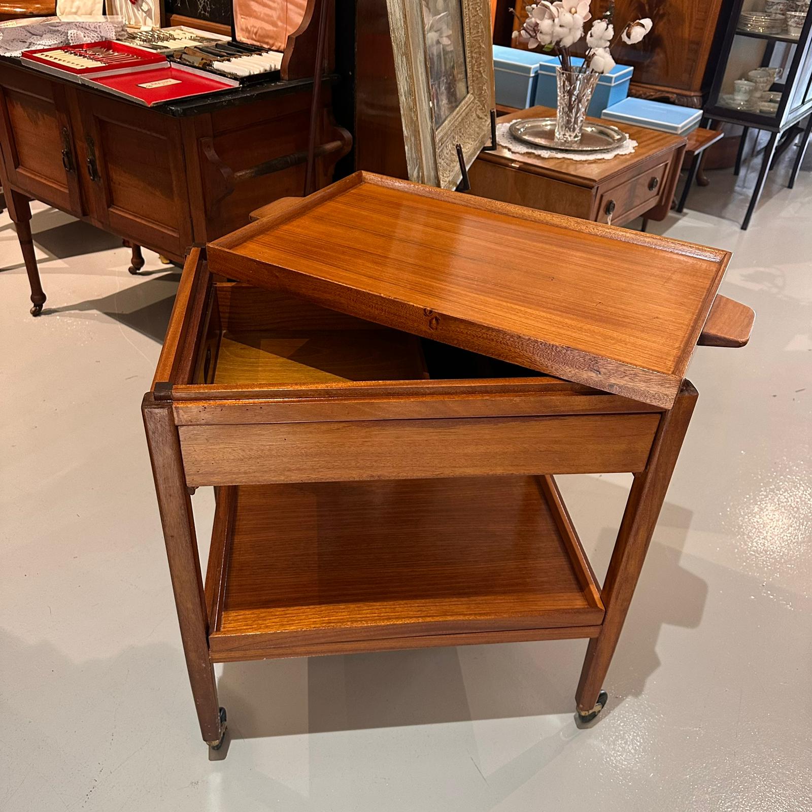 Mid-Century Modern Drink Cart Trolley