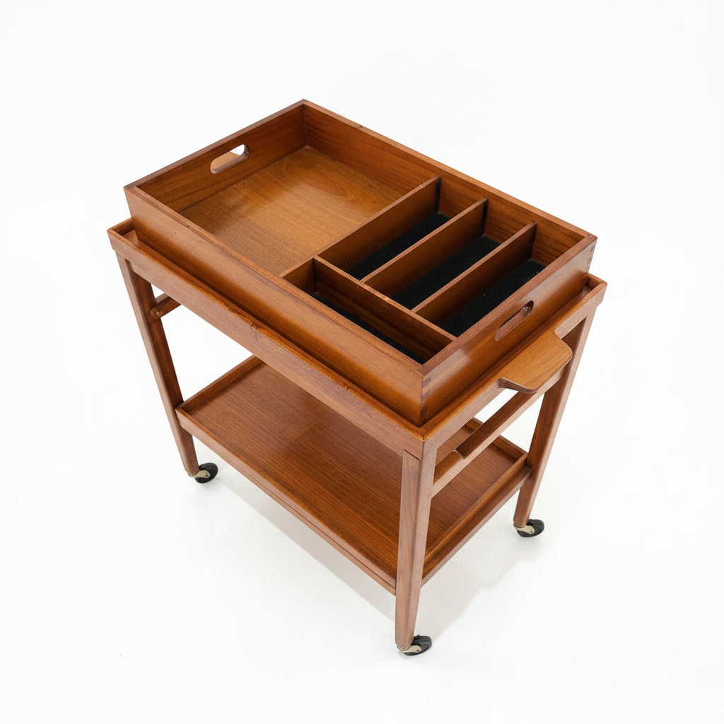 Mid-Century Modern Drink Cart Trolley