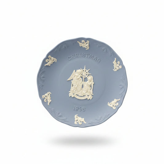 Wedgwood Jasperware Pale Blue Decorative Plate-  1996 Annuciation