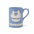 Wedgwood Jasperware Pale Blue Decorative Mug - 1975 Tower Bridge
