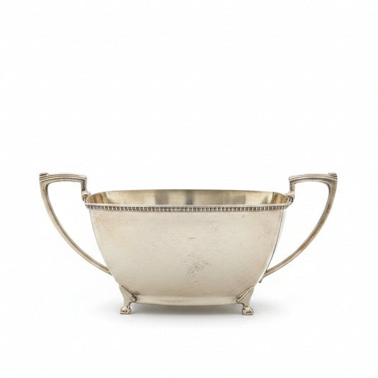Antique Harrison Bros & Howson "Alpha Plate" Silver Plated Sugar Bowl - Circa 1920s