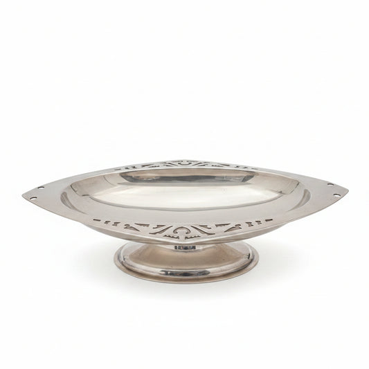 Vintage Sheffield Silver Plated Footed Comport / Tazza by Warriss - Circa 1950s