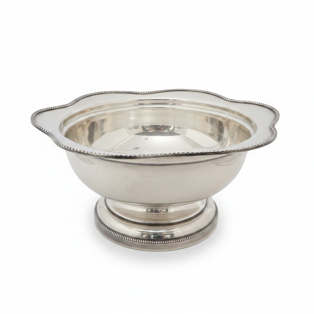Vintage Silver-Plated Fruit bowl with Foot