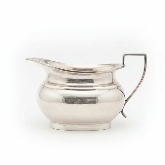 Vintage EPNS Silver-Plated Creamer Jug – George III Style English Pitcher (c. 1920-1950)
