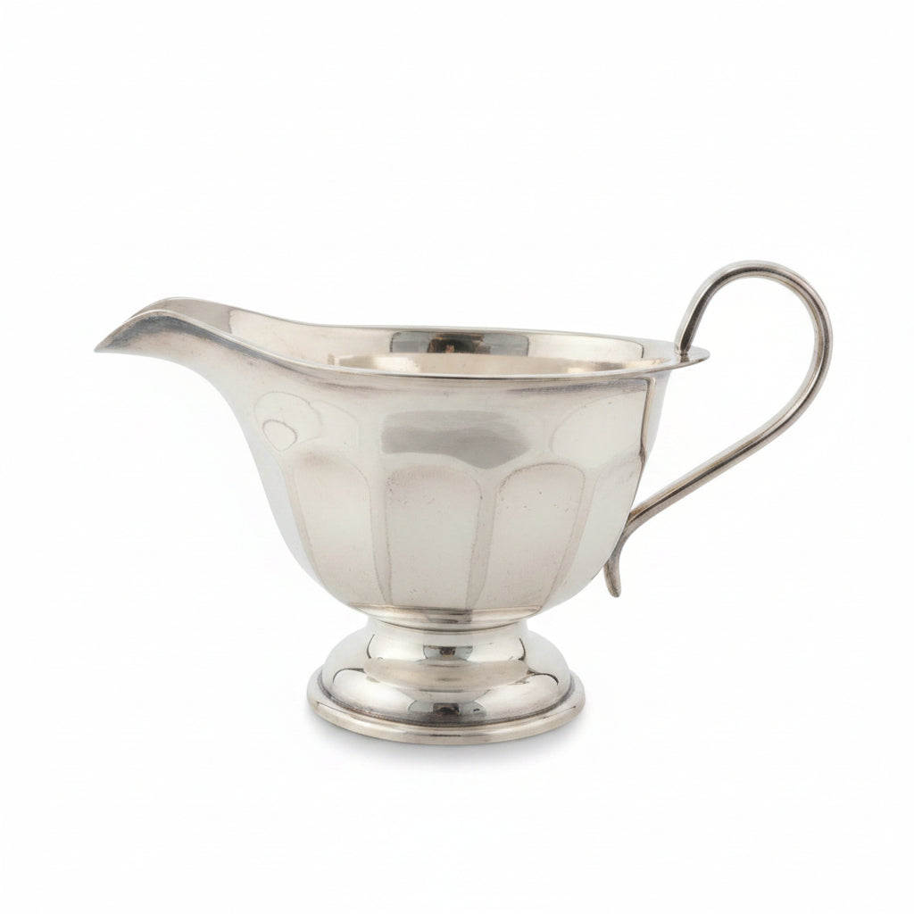Vintage Sheffield EPNS Silver-Plated Paneled Pedestal Pitcher (c. 1930-1940)