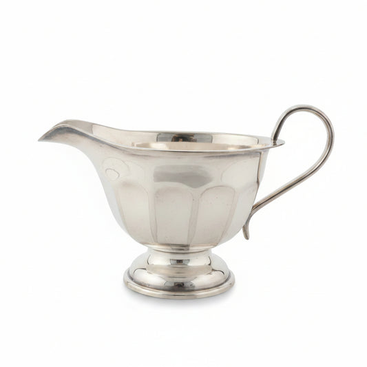 Vintage Sheffield EPNS Silver-Plated Paneled Pedestal Pitcher (c. 1930-1940)
