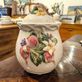 Vintage Biscuit Barrel with Lid - Turnip Motifs