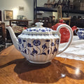 Gorgeous Vintage Blue And White Teapot