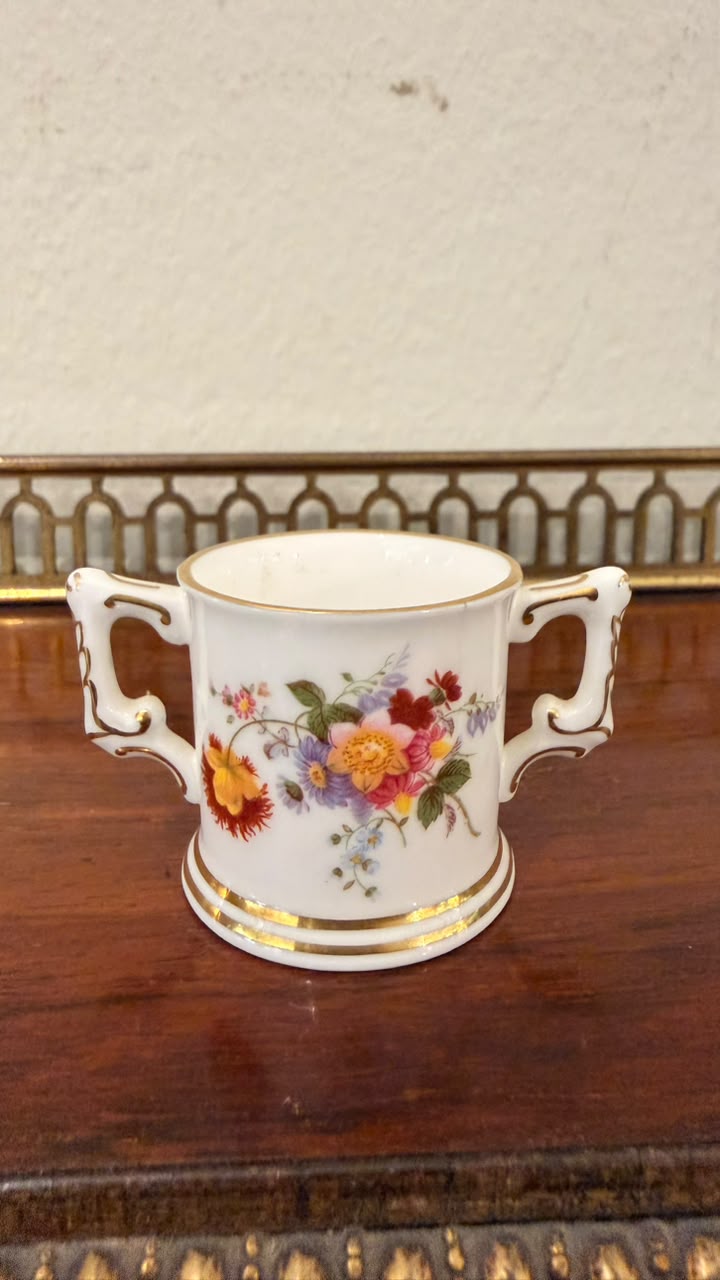 Royal Crown Derby Derby Posies Miniature Twin-Handled Cup