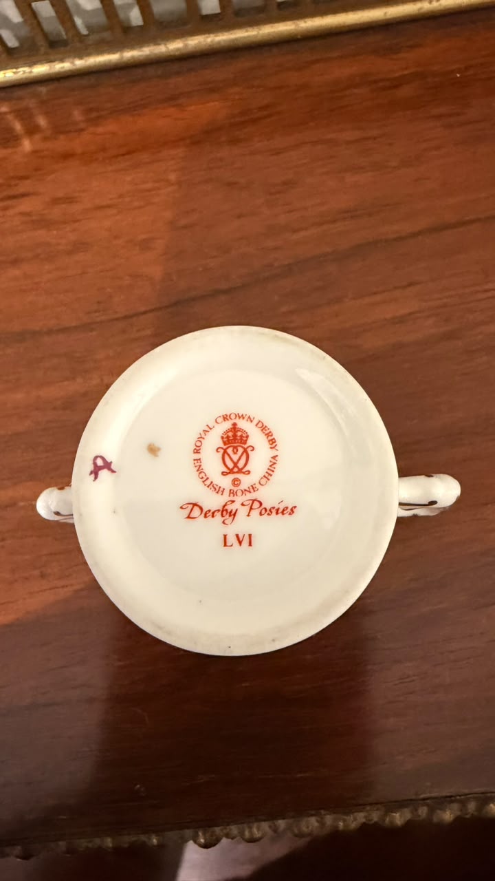 Royal Crown Derby Derby Posies Miniature Twin-Handled Cup