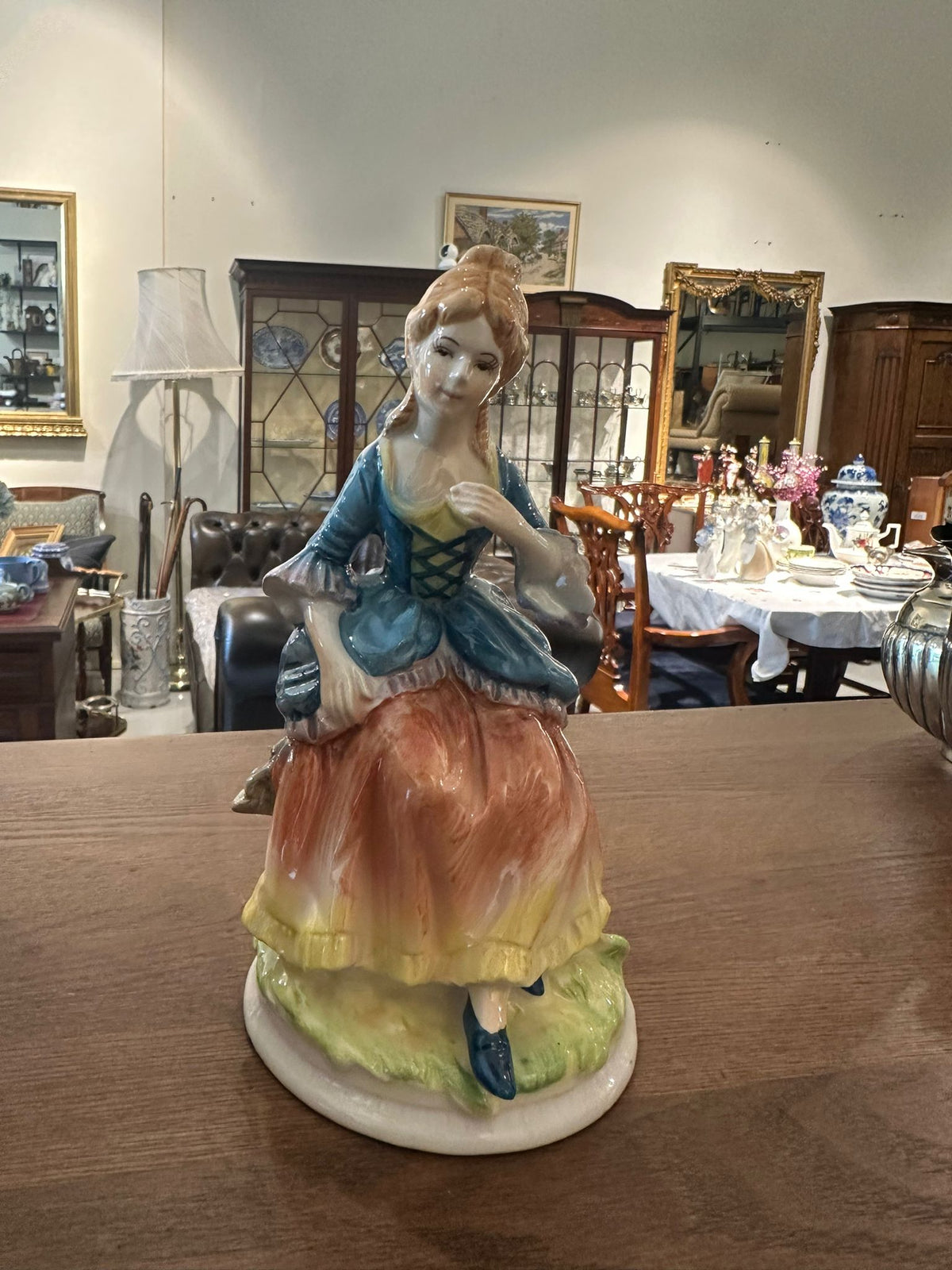 Woman in 18th-Century Rococo Porcelain figurine
