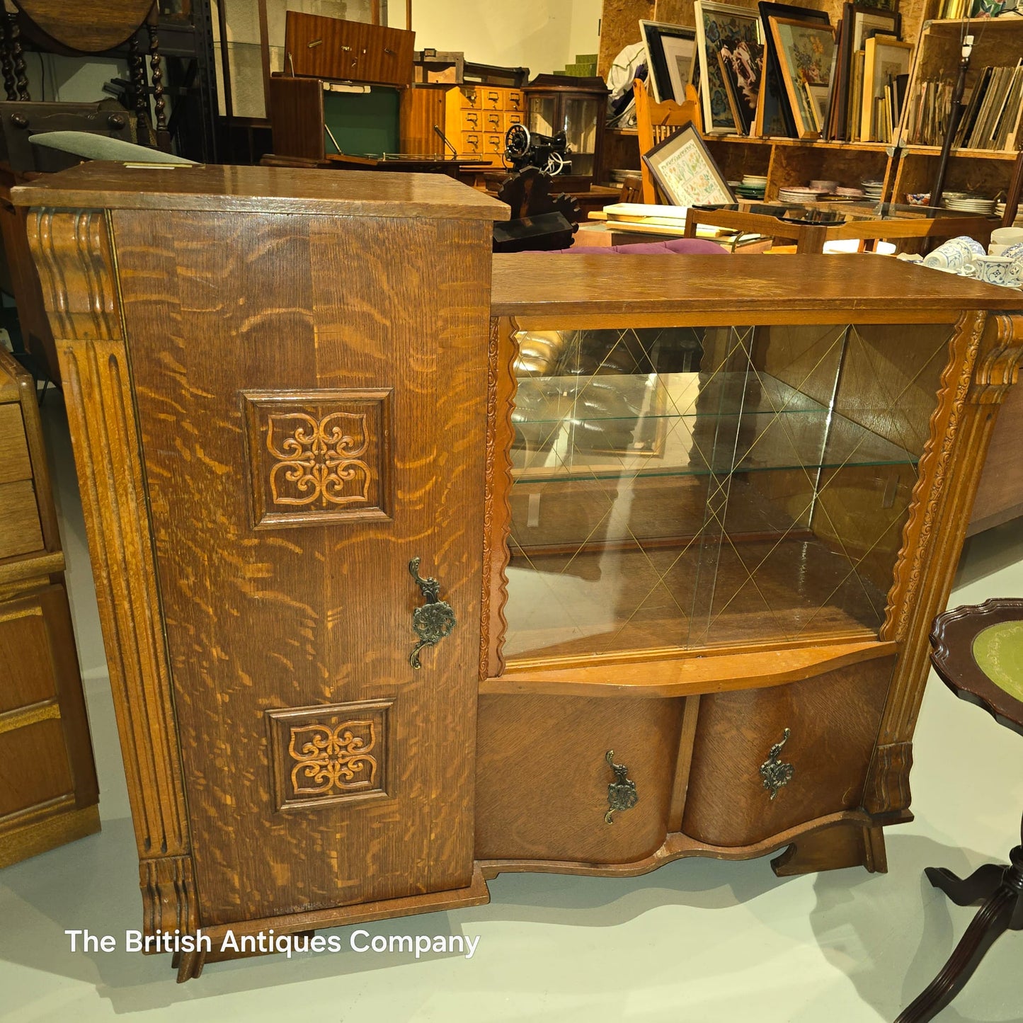 Grand French Salon Display Cabinet
