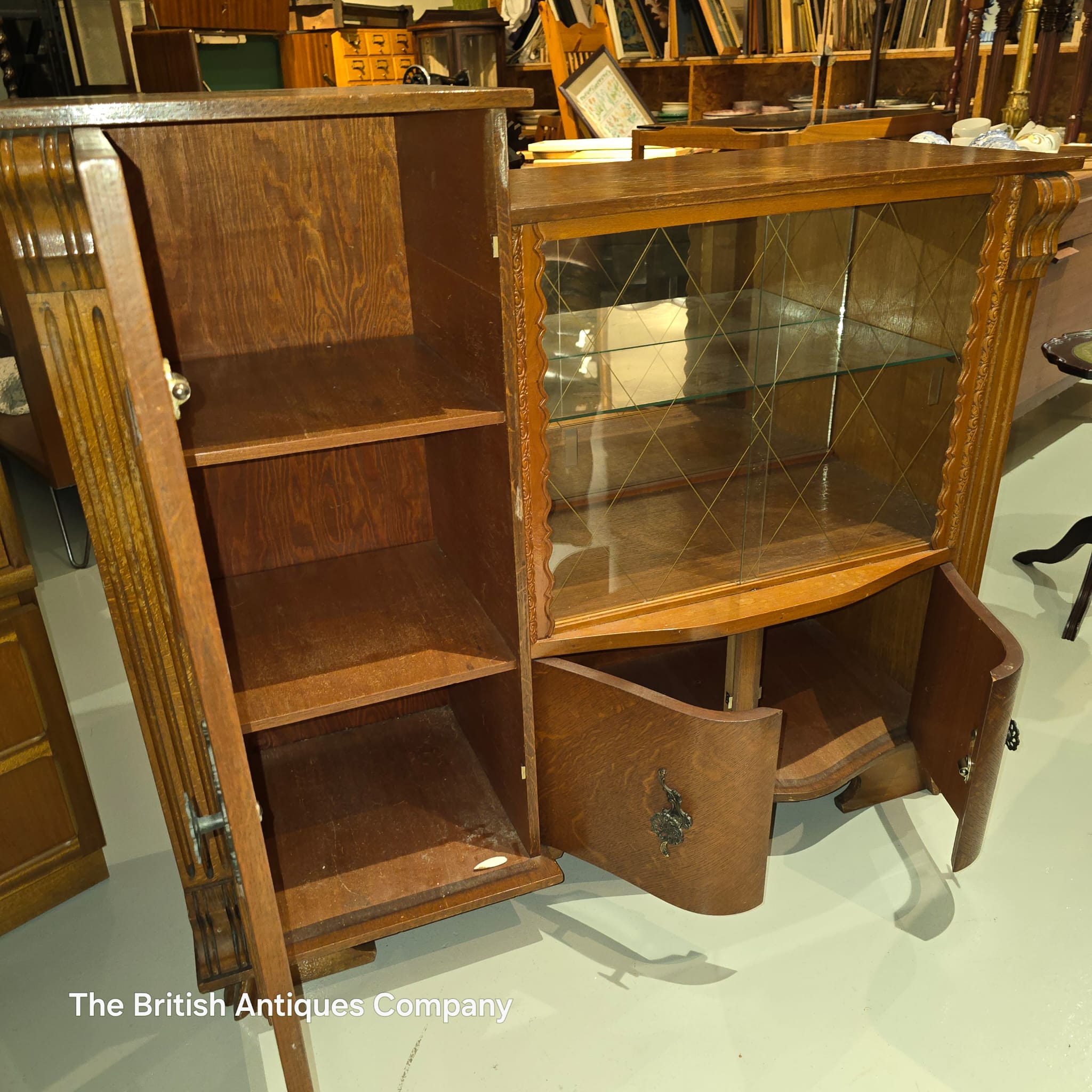 Grand French Salon Display Cabinet