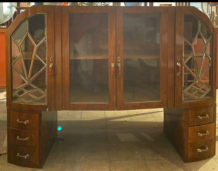 Vintage Italian Art Deco Display Cabinet c. 1930s