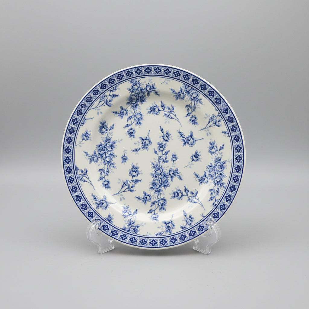 Windsor Clay Royal Collection Blue & White Floral Chintz Plate (21.5cm)
