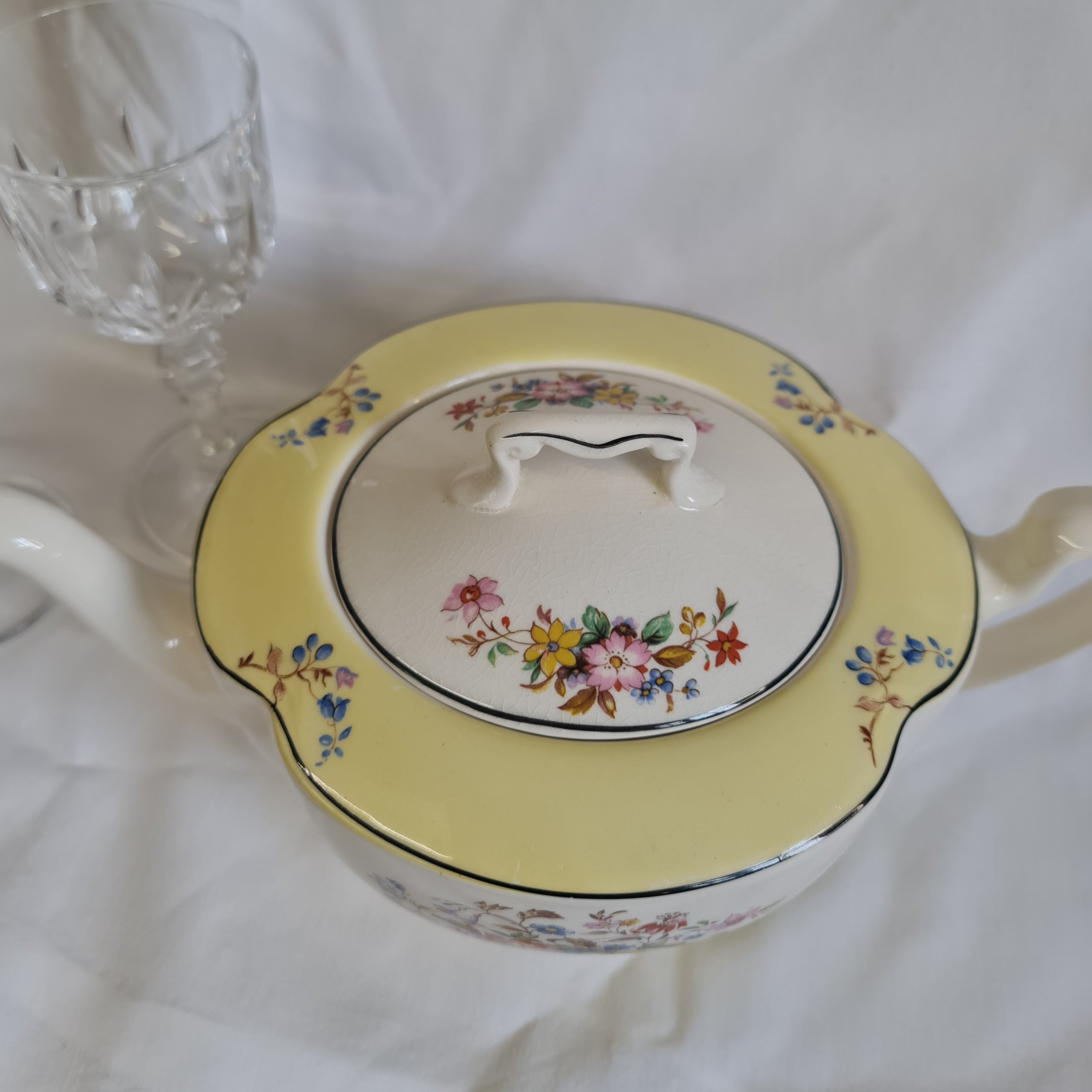 Vintage Johnson Bros Pareek Teapot c. 1930