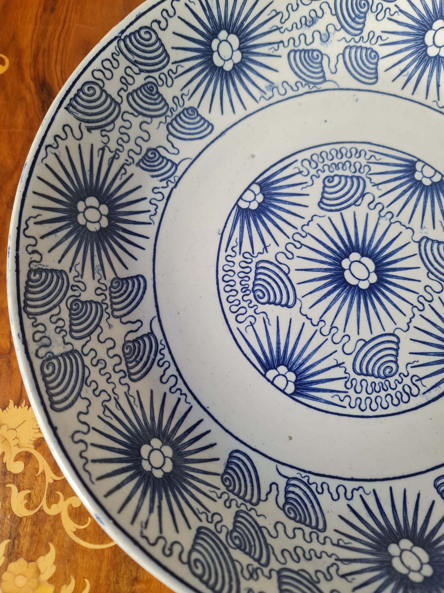 Antique 19th century Starburst big bowl from Diana Ship wreck