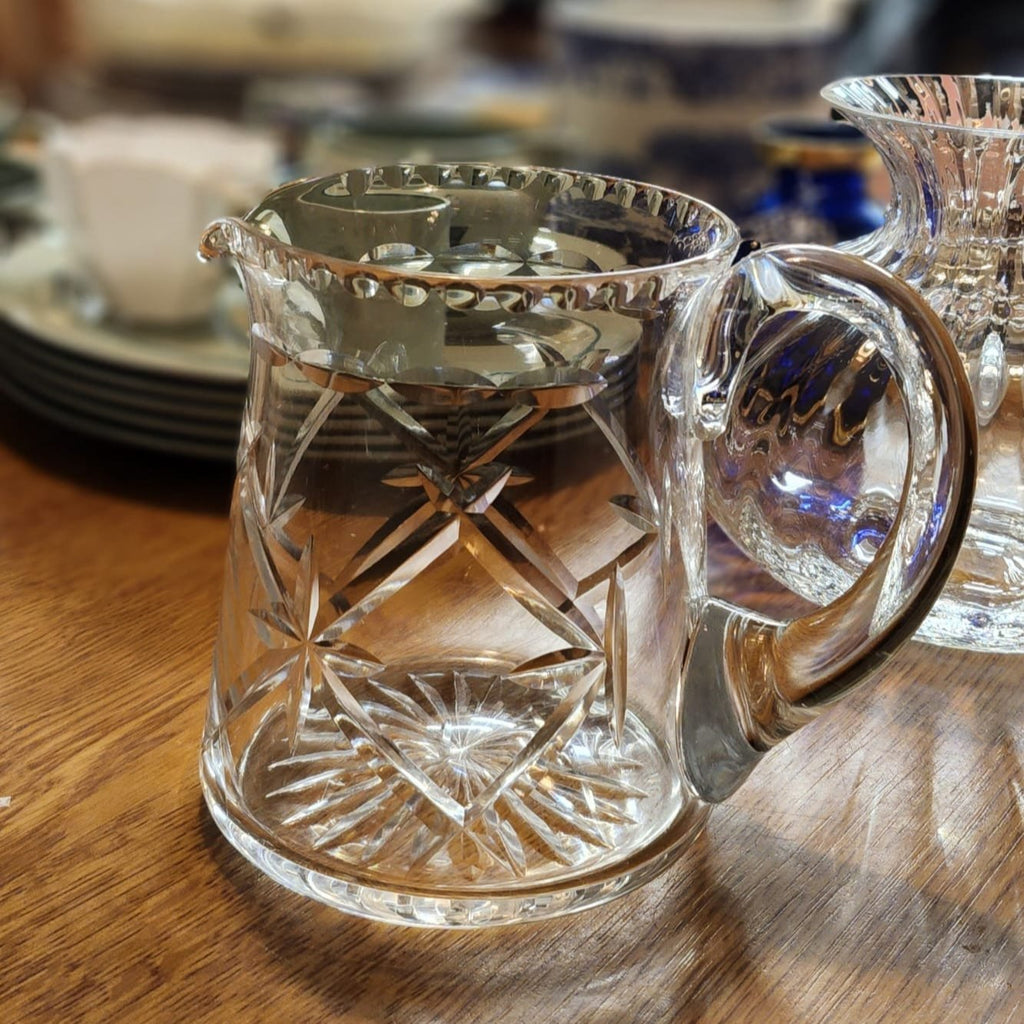 Waterford crystal cut jug L 18 cm x w 11 cm x h 13 cm