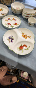 Royal Worcester Evesham Vale  3 part dish