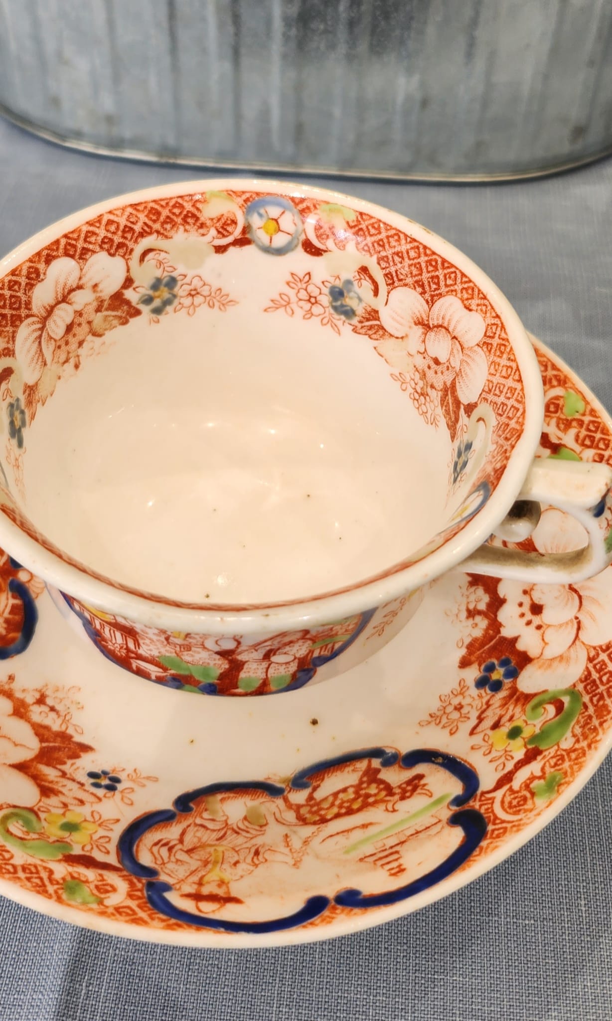 c1825 HILDITCH & SONS, Cup And Saucer Chinoiserie Pattern