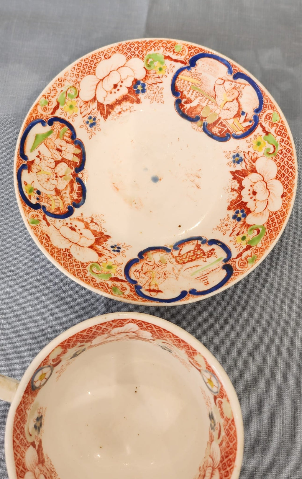 c1825 HILDITCH & SONS, Cup And Saucer Chinoiserie Pattern