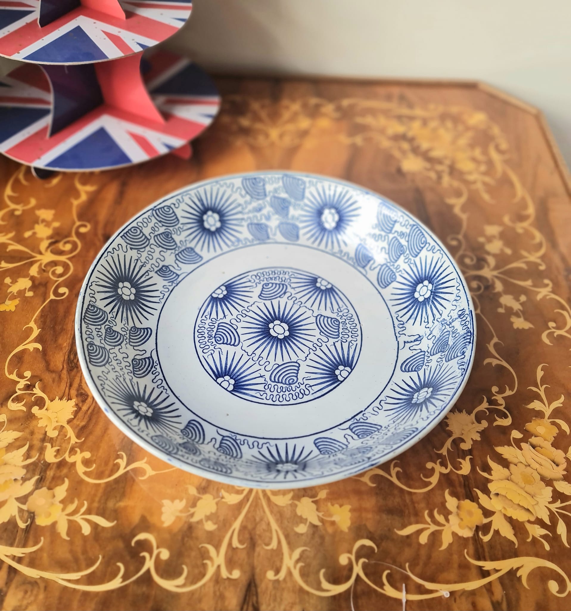 Antique 19th century Starburst big bowl from Diana Ship wreck