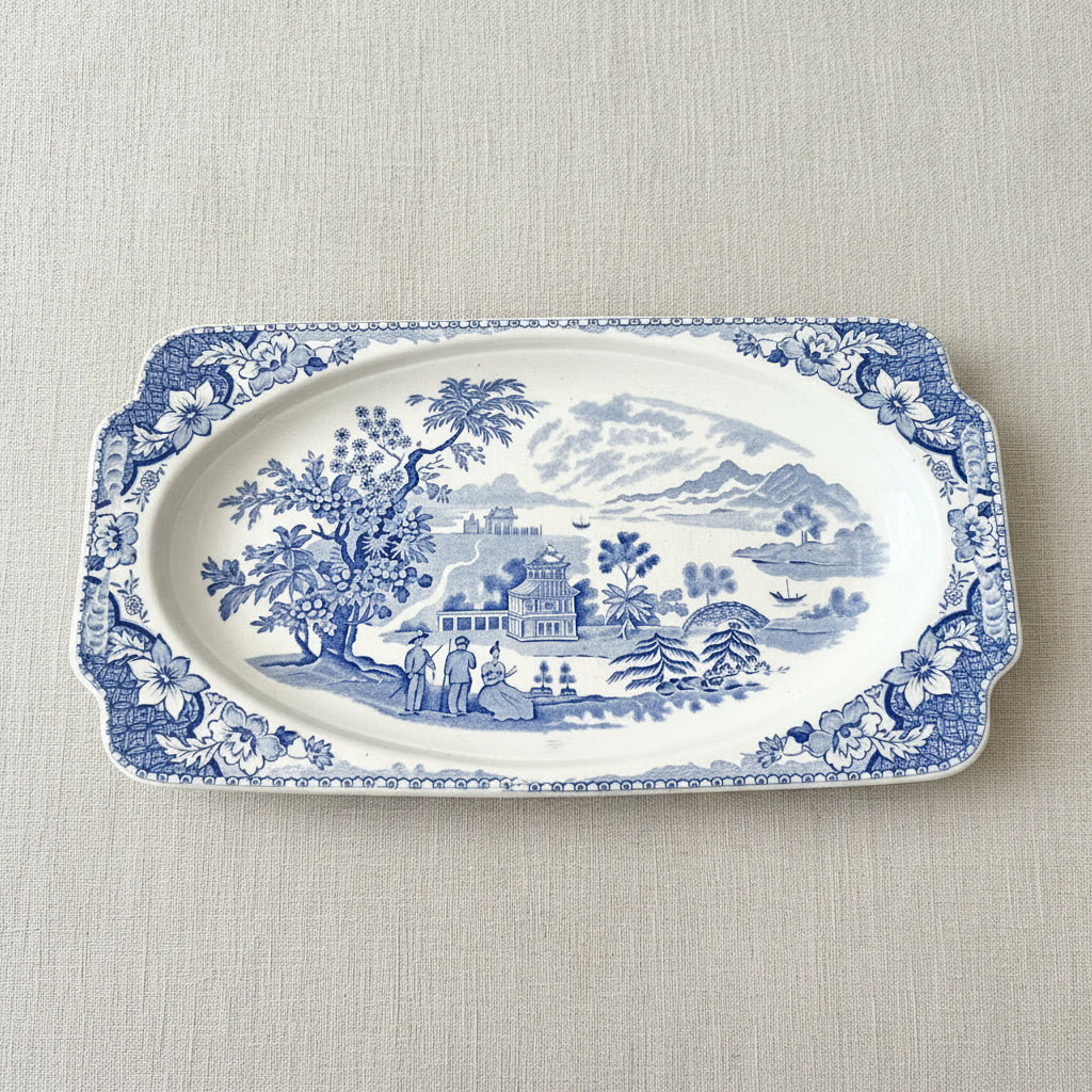 Seaforth Blue and White Serving Dish - Made in England
