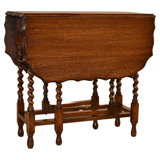 English Oak Gateleg Table, Circa 1900