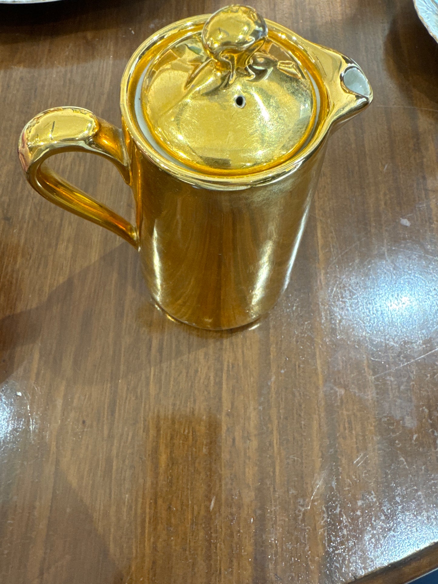 Royal Worcester gold jar