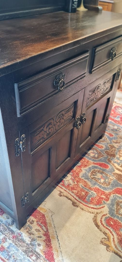 Old Charm Oak Wood Dresser from England