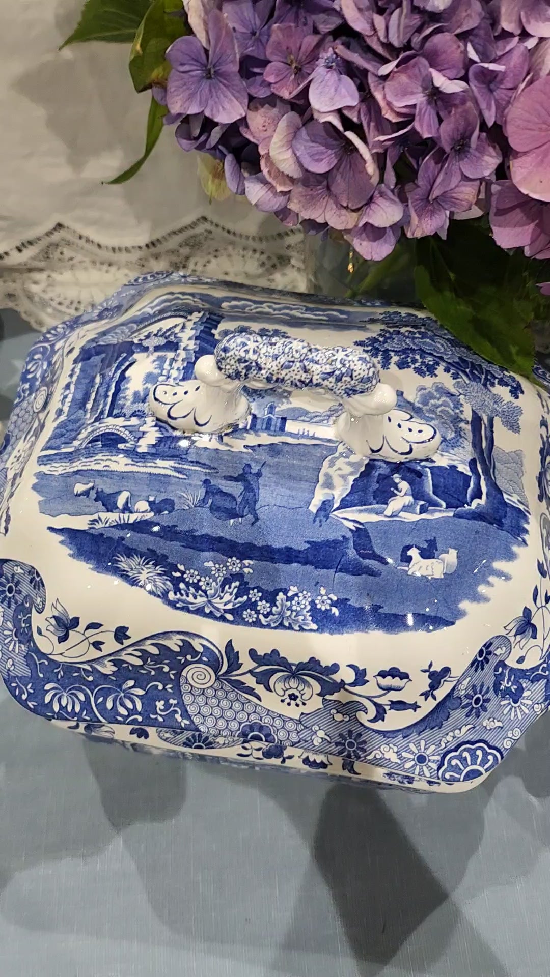 Amazing Rare  Spode Blue and White Big Tureen