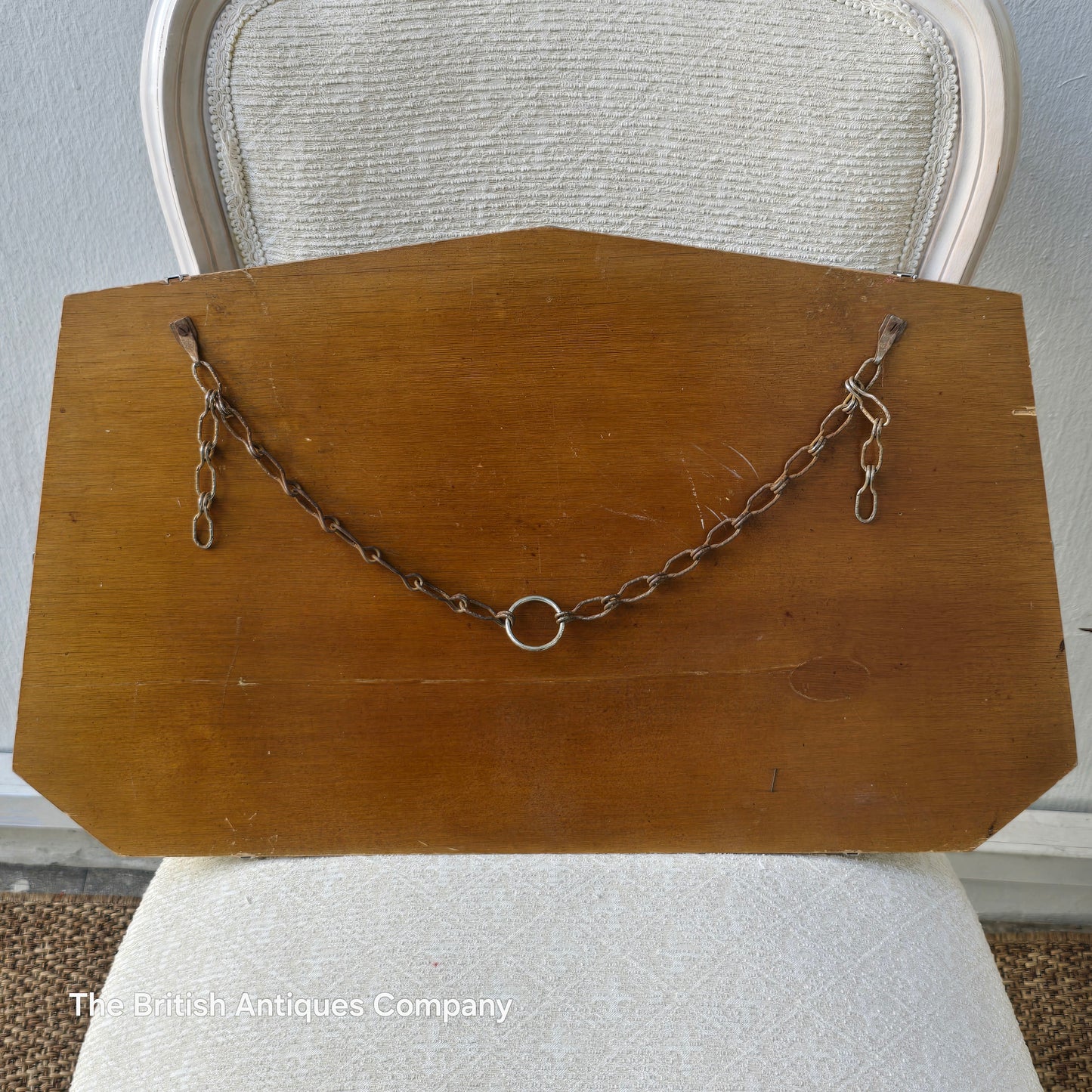 Elegant Art Deco / Mid-Century Frameless Horizontal Wall Mirror