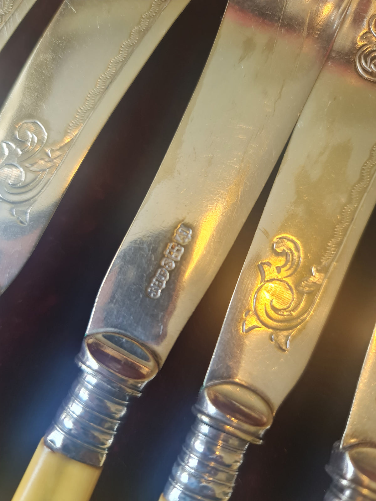 Victorian high grade silver plated cutlery by Joseph Haywood &Co