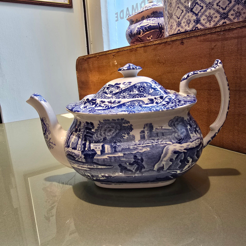 Spode Blue Italian Small Teapot