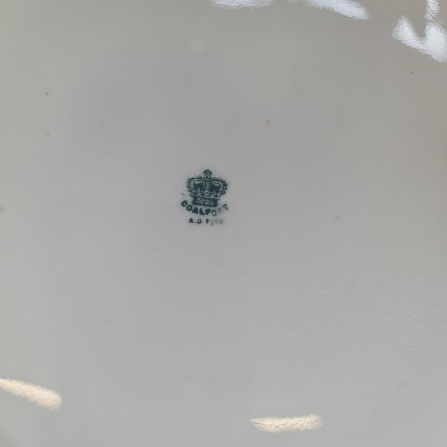 Antique Coalport display plate - minor chip on edge