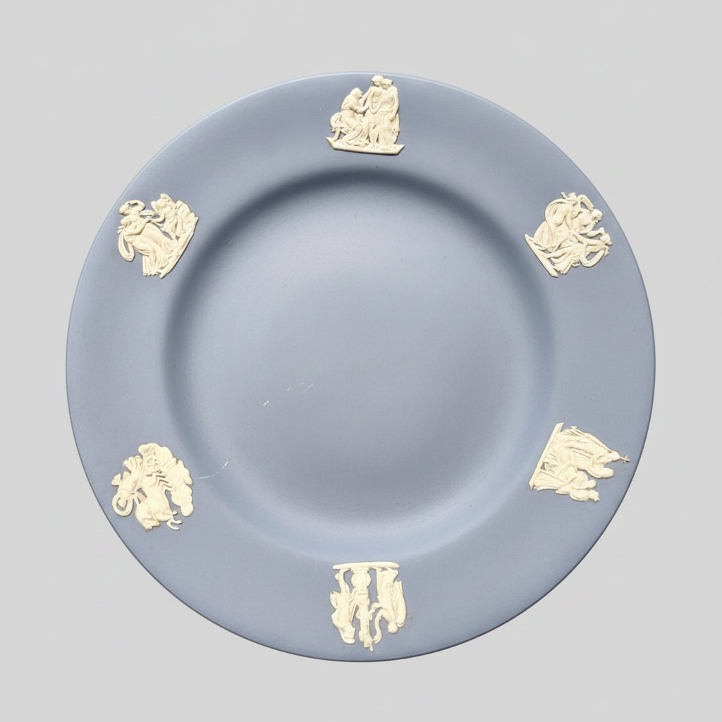 [Aug New Arrival] Wedgwood Jasperware Vintage Pale Blue Plates (16.5cm)
