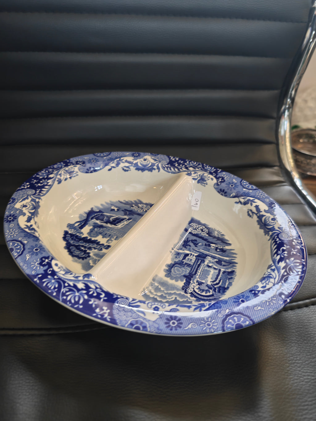 Spode blue Italian section serving bowl