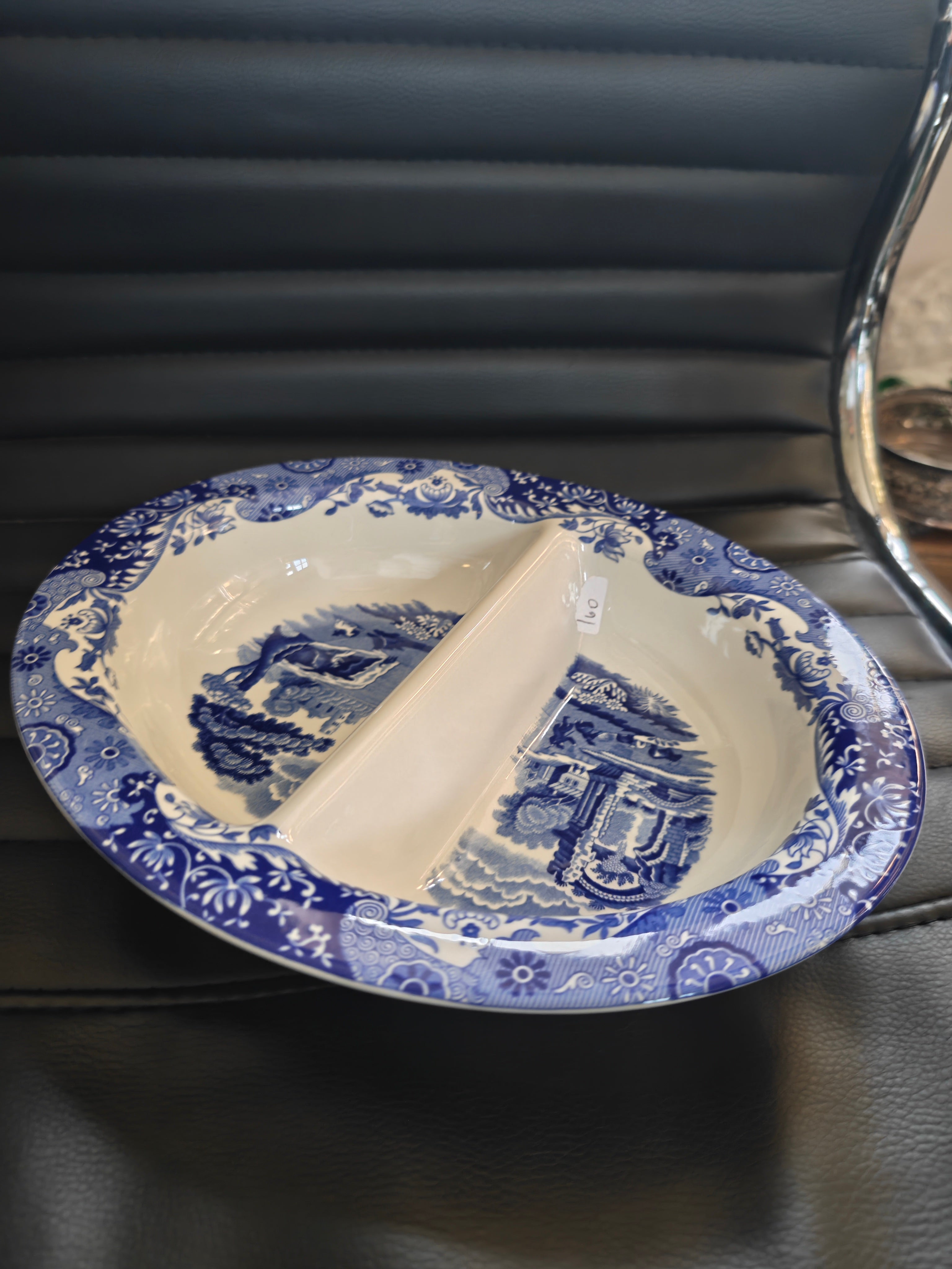 Spode blue Italian section serving bowl