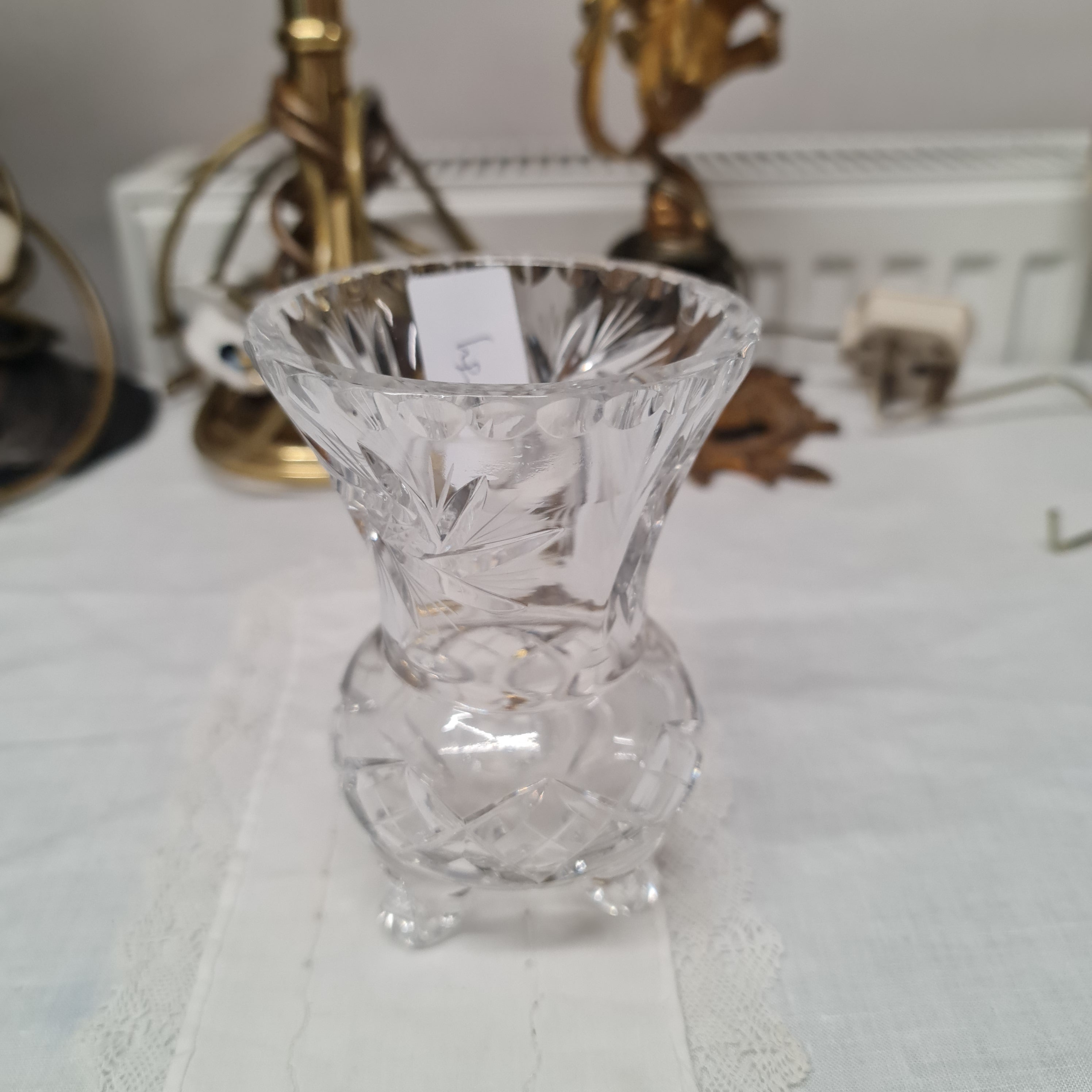Vintage Crystal cut vase