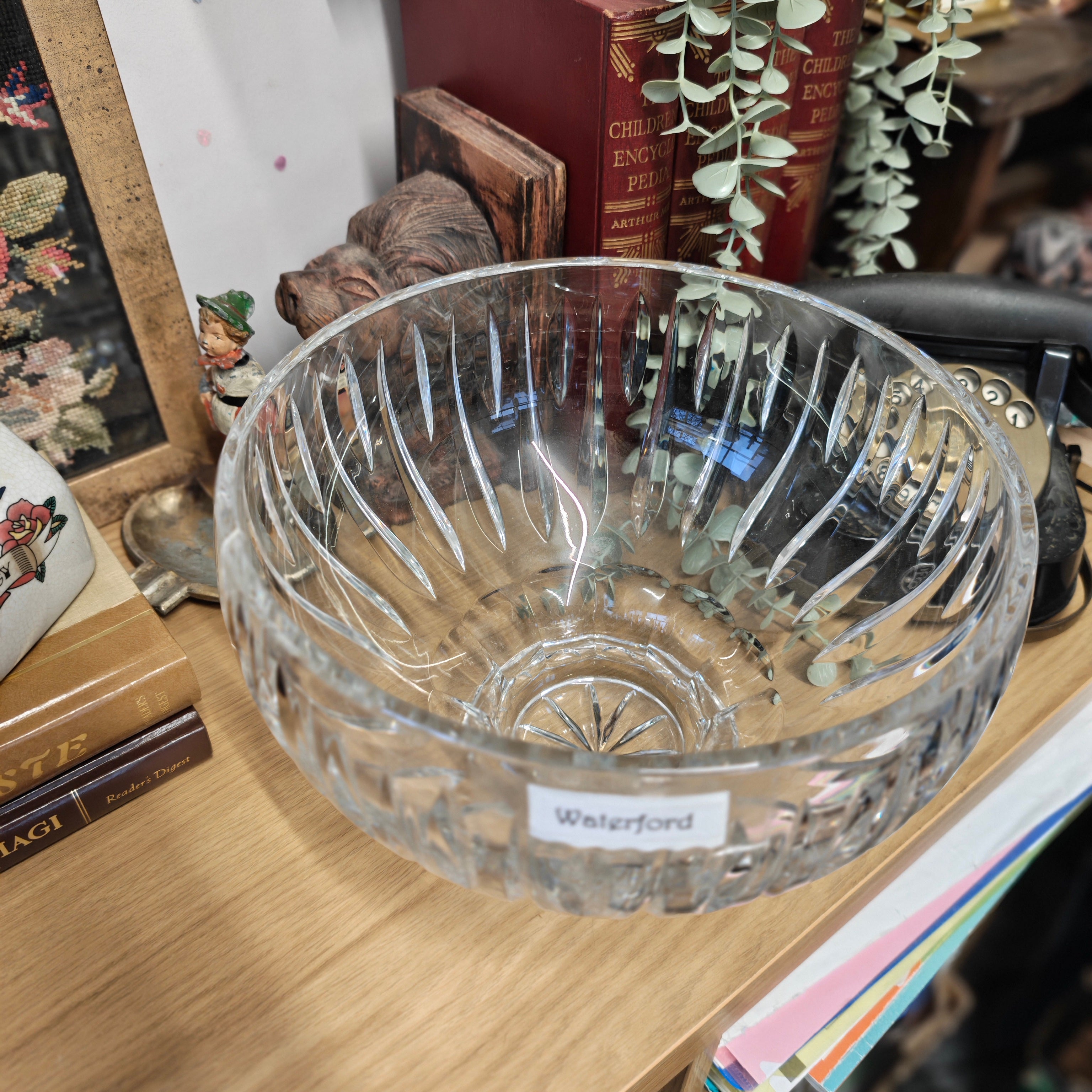 Waterford high quality  big crystal bowl  9 " wide