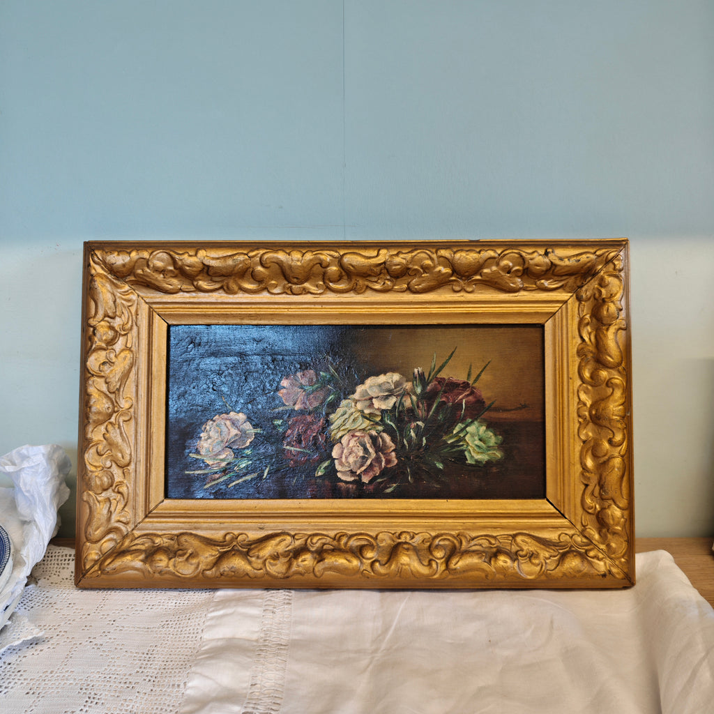 Antique original oil painting by British artist TH walker
