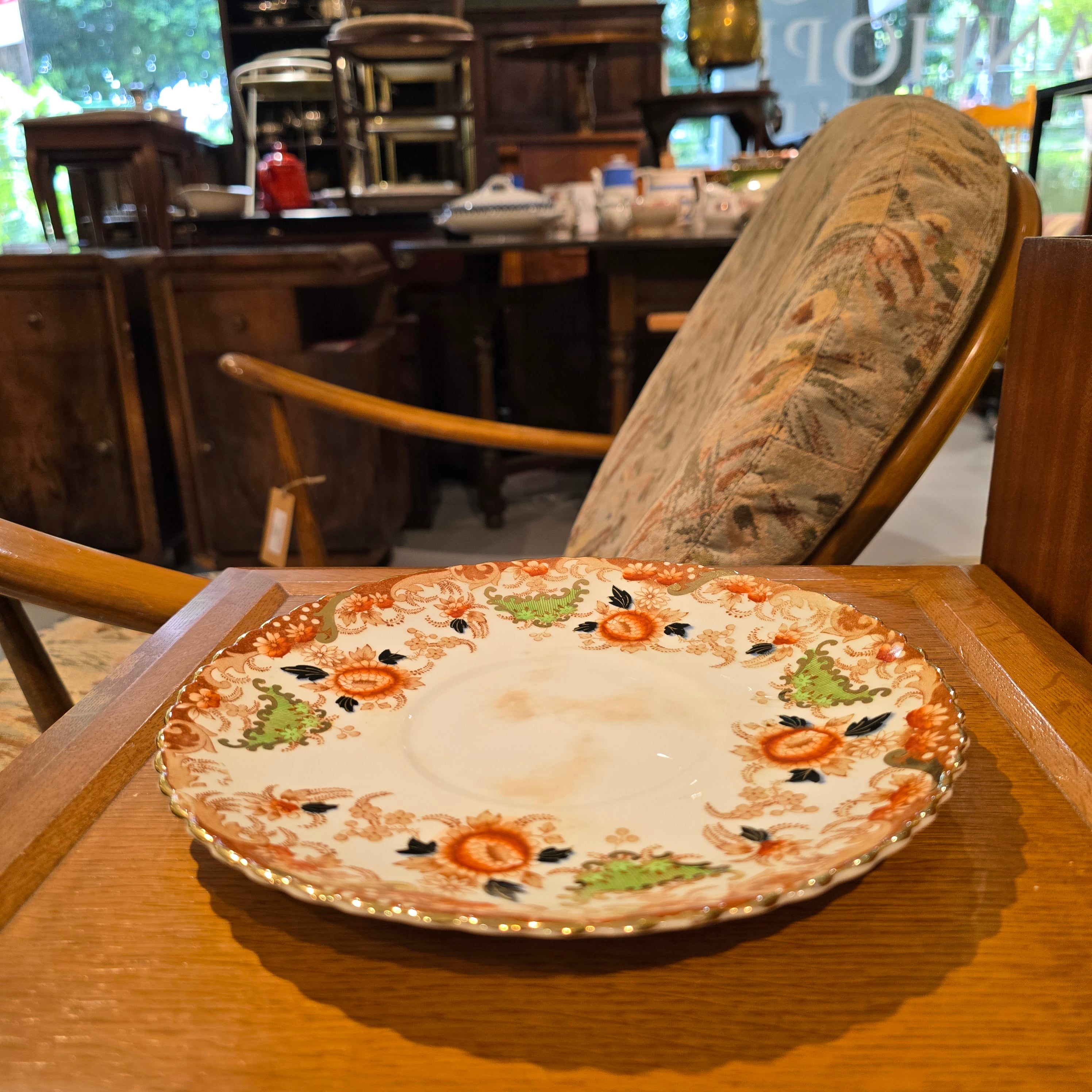 Handpainted Vintage Plate 23cm